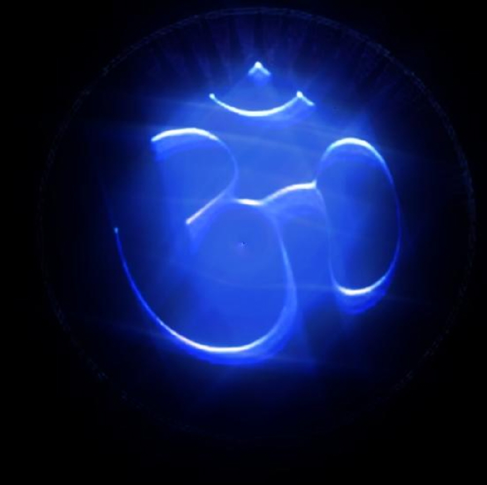 Om Black Background